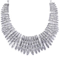 Silver Tribal Necklace - ChicMela