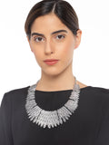 Silver Tribal Necklace - ChicMela