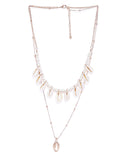 Natural Shell Layered Necklace - ChicMela