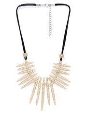 Gold statement tribal necklace - ChicMela