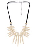 Tribal Gold Matte Necklace - ChicMela