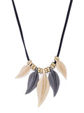 Matte Leaves Necklace - ChicMela