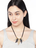 Matte Leaves Necklace - ChicMela