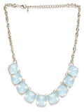 Gift Set- Luxe Range: 18k Gold Plated Opal Necklace with Multi-coloured Luxe Earrings - ChicMela