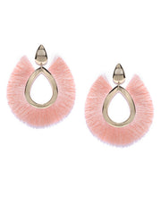 Tropical Statement Earrings-Pink - ChicMela