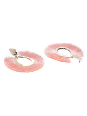 Tropical Statement Earrings-Pink - ChicMela