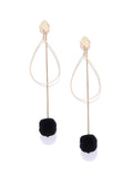 Long pom pom earring - ChicMela