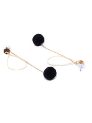 Long pom pom earring - ChicMela