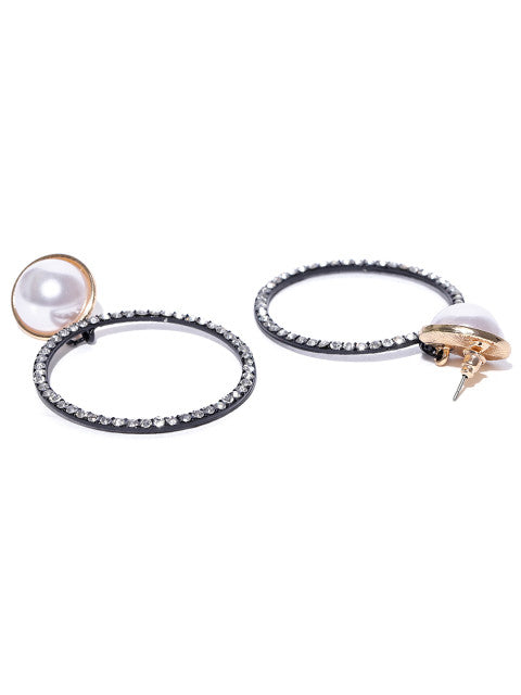 Black beauty Pearl Earrings - ChicMela