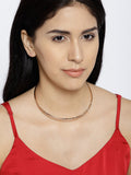 London-Haru Choker in 14k Rose Gold Plate - ChicMela