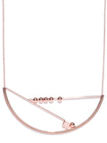 London- Geometric 18k Rose Gold Plated Necklace - ChicMela