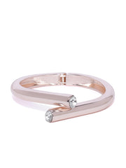Twisted Statement Rose Gold Cuff - ChicMela