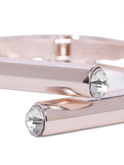 Twisted Statement Rose Gold Cuff - ChicMela