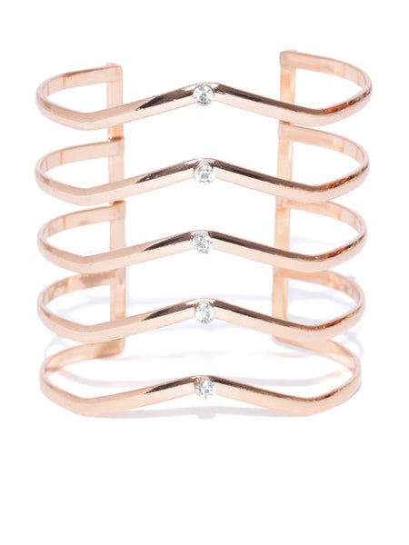 London-Warrior Princess 18k Rose Gold Plated Cuff