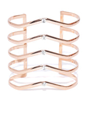 London-Warrior Princess 18k Rose Gold Plated Cuff - ChicMela