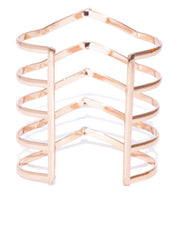 London-Warrior Princess 18k Rose Gold Plated Cuff - ChicMela