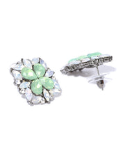 Semi-precious Luxe Earrings in Ocean Green - ChicMela