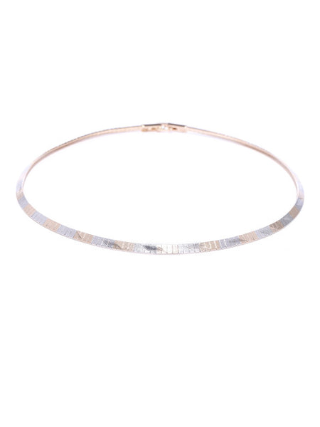 Silver and Gold Plated Minimal Choker