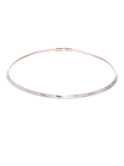 Silver and Gold Plated Minimal Choker - ChicMela