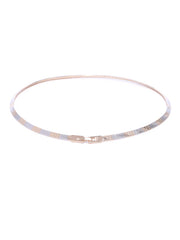 Silver and Gold Plated Minimal Choker - ChicMela