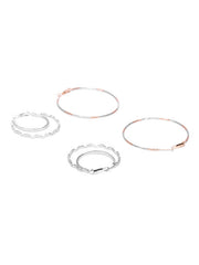 Silver Hoop Set - ChicMela