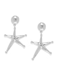 Celestial Silver Star Earrings - ChicMela