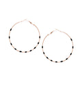 Black Dotted Circular Drops - ChicMela