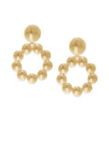 Gold Circular Earrings - ChicMela