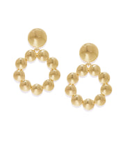 Gold Circular Earrings - ChicMela