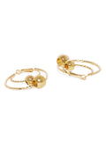 Luna Golden Circular Hoops - ChicMela