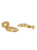 Textured Gold Earrings - ChicMela