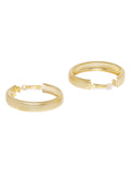 Matte Gold Hoops - ChicMela