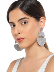 Silver Tribal Earrings - ChicMela