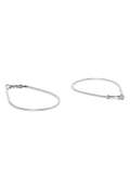 Teardrop Silver Hoops - ChicMela