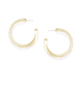 Resin Yellow Hoops - ChicMela