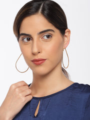 Teardrop Gold Hoops - ChicMela