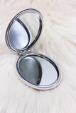 Coral Flamingo Compact Mirror - ChicMela