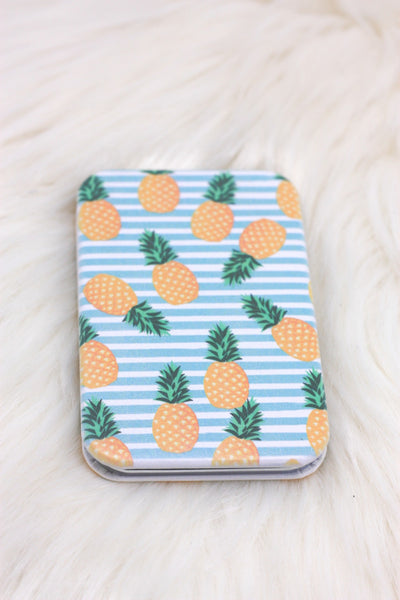 Tropical Pineapple Compact Mirror