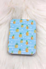 Aqua Pineapple Compact Mirror - ChicMela