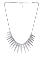 Silver Conical Necklace - ChicMela